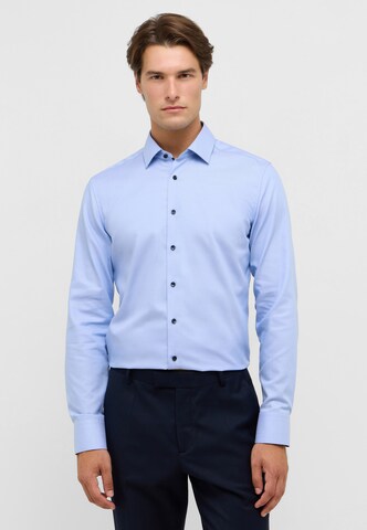 ETERNA Slim fit Business shirt in Blue: front