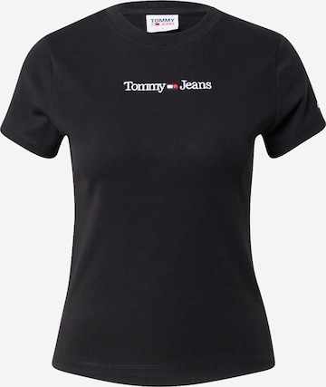 Tommy Jeans T-Shirt 'Baby' in Schwarz: predná strana