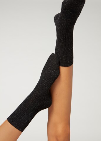 CALZEDONIA Socken in Schwarz: Vorderseite