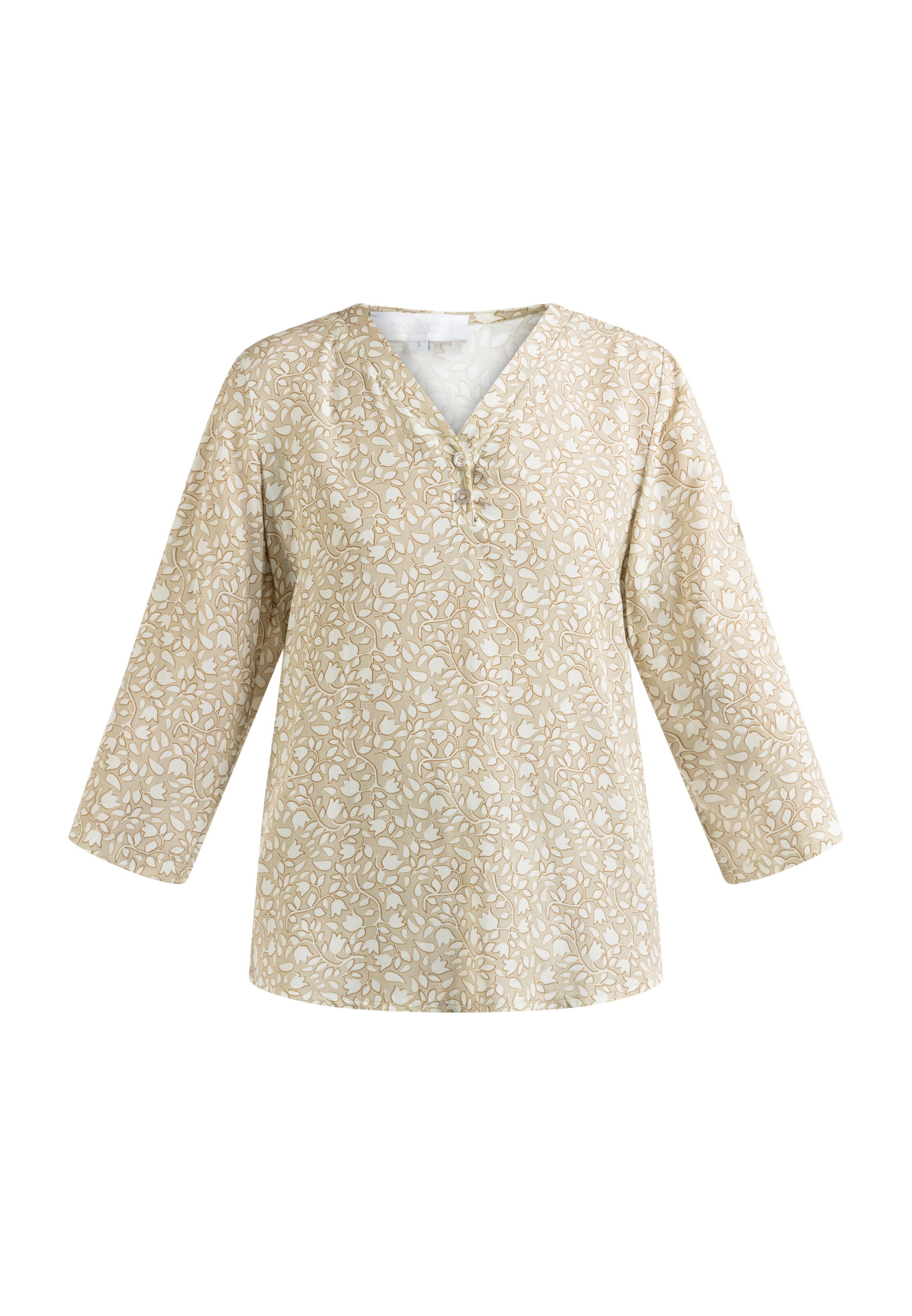 Usha Bluse i beige: forside