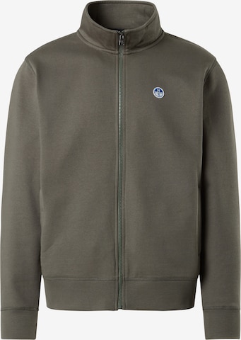 Veste de survêtement North Sails en gris : devant