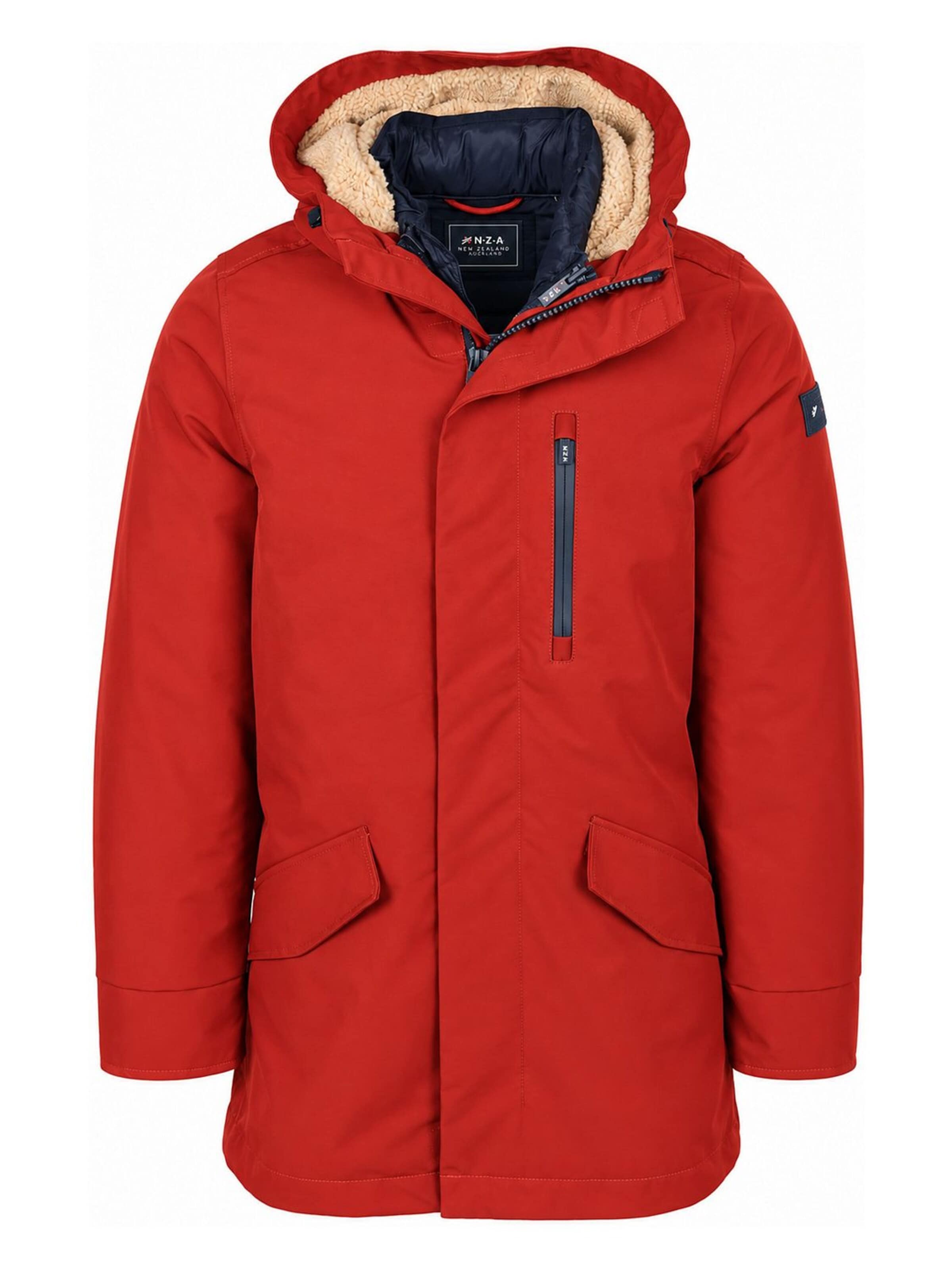 NZA New Zealand Auckland Between-seasons parka 'Wesley' in Red: front