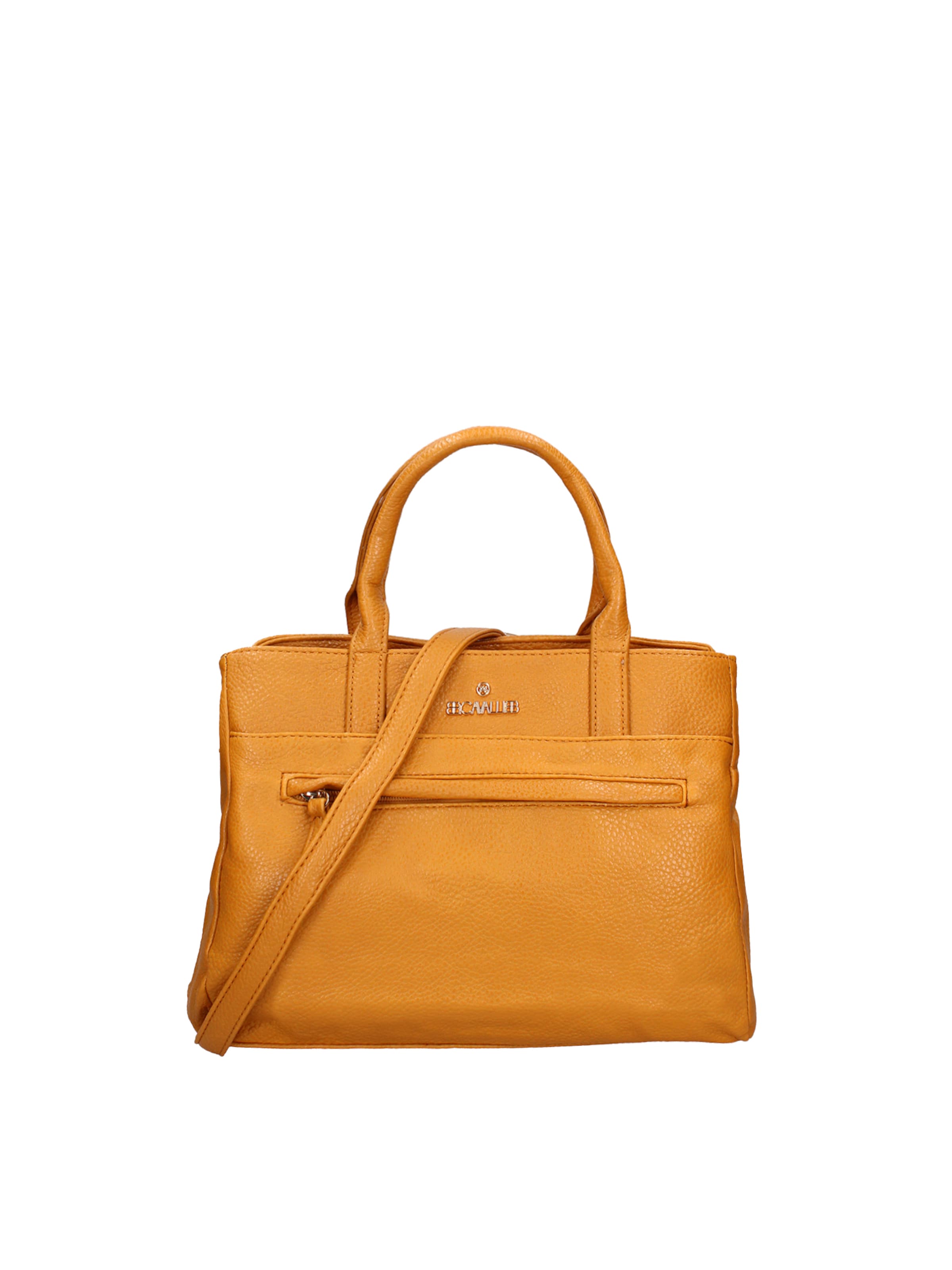 Borsa a mano 'Borsa a Mano Donna B Cavalli Ecopelle Zip - 30x22x10 cm' di B. Cavalli in giallo