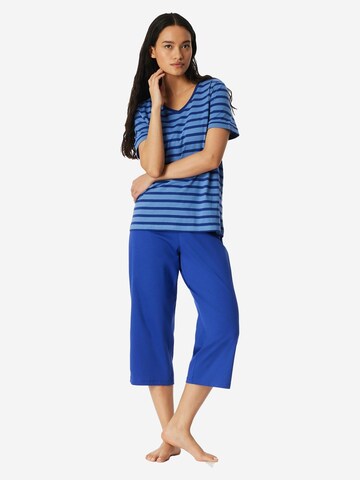 SCHIESSER - Pijama 'Casual Essentials' en azul