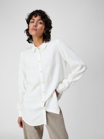 OBJECT - Blusa 'Sanne' en blanco: frente