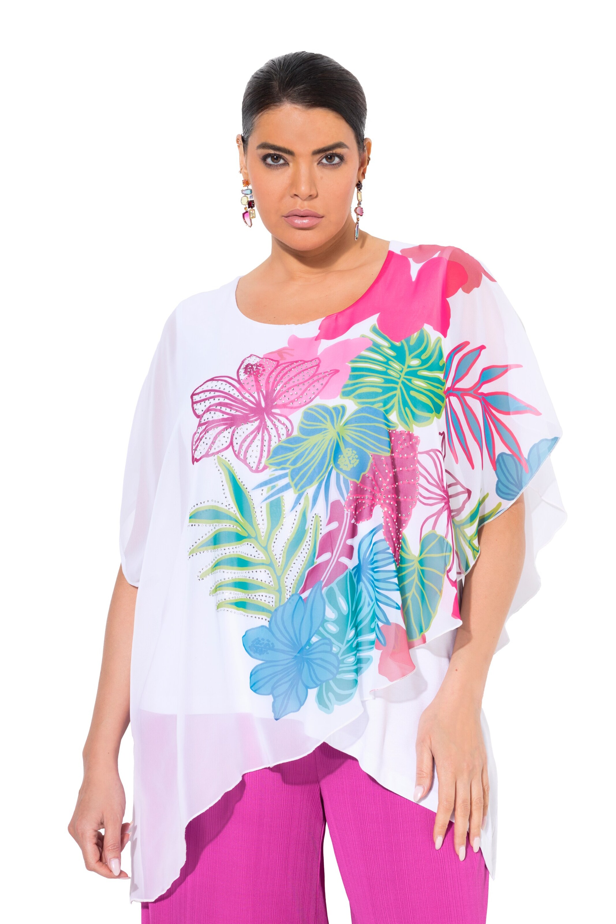 Ulla Popken Tuniek in Wit: voorkant