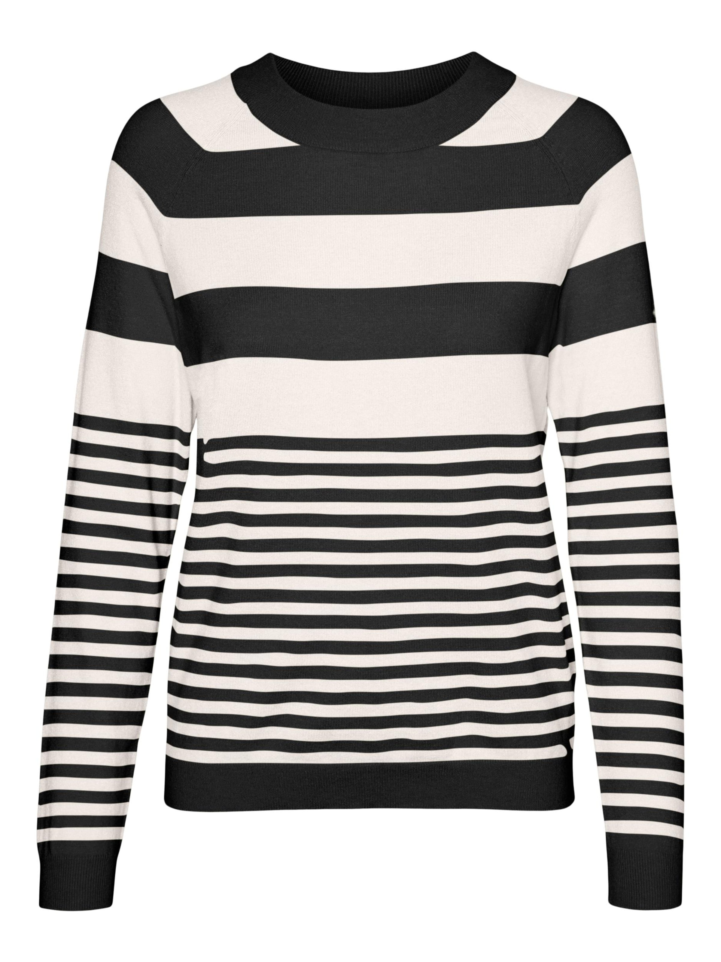 Pull-over 'VMHAPPINESS' VERO MODA en noir : devant