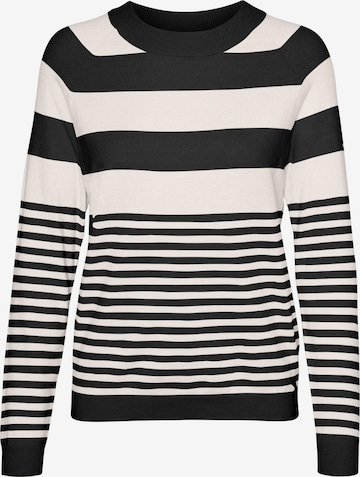 VERO MODA - Pullover 'HAPPINESS' em bege: frente