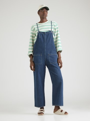Monki Loose fit Jean Overalls in Blue