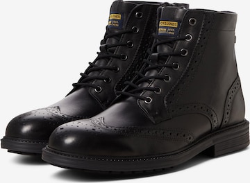 JACK & JONES - Botas con cordones en negro