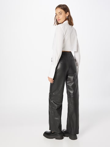 Wide Leg Pantalon Maze en noir