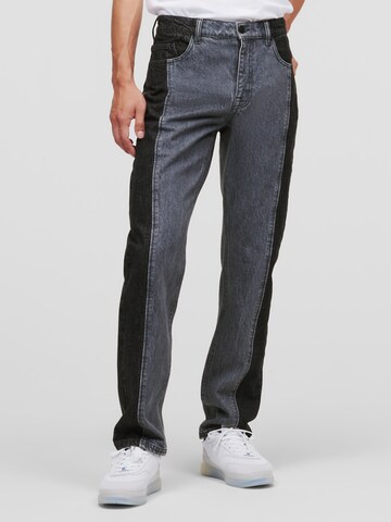 Karl Lagerfeld Regular Jeans in Grijs: voorkant