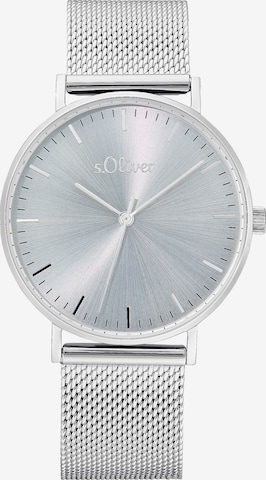 s.Oliver Analog Watch in Silver: front