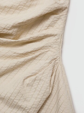 MANGO Jurk 'TERRY' in Beige