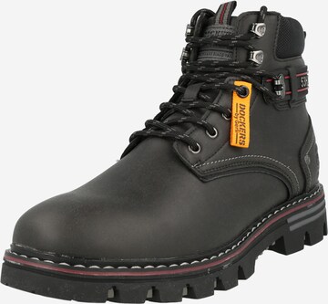 Dockers by Gerli Lace-Up Boots in Black: front