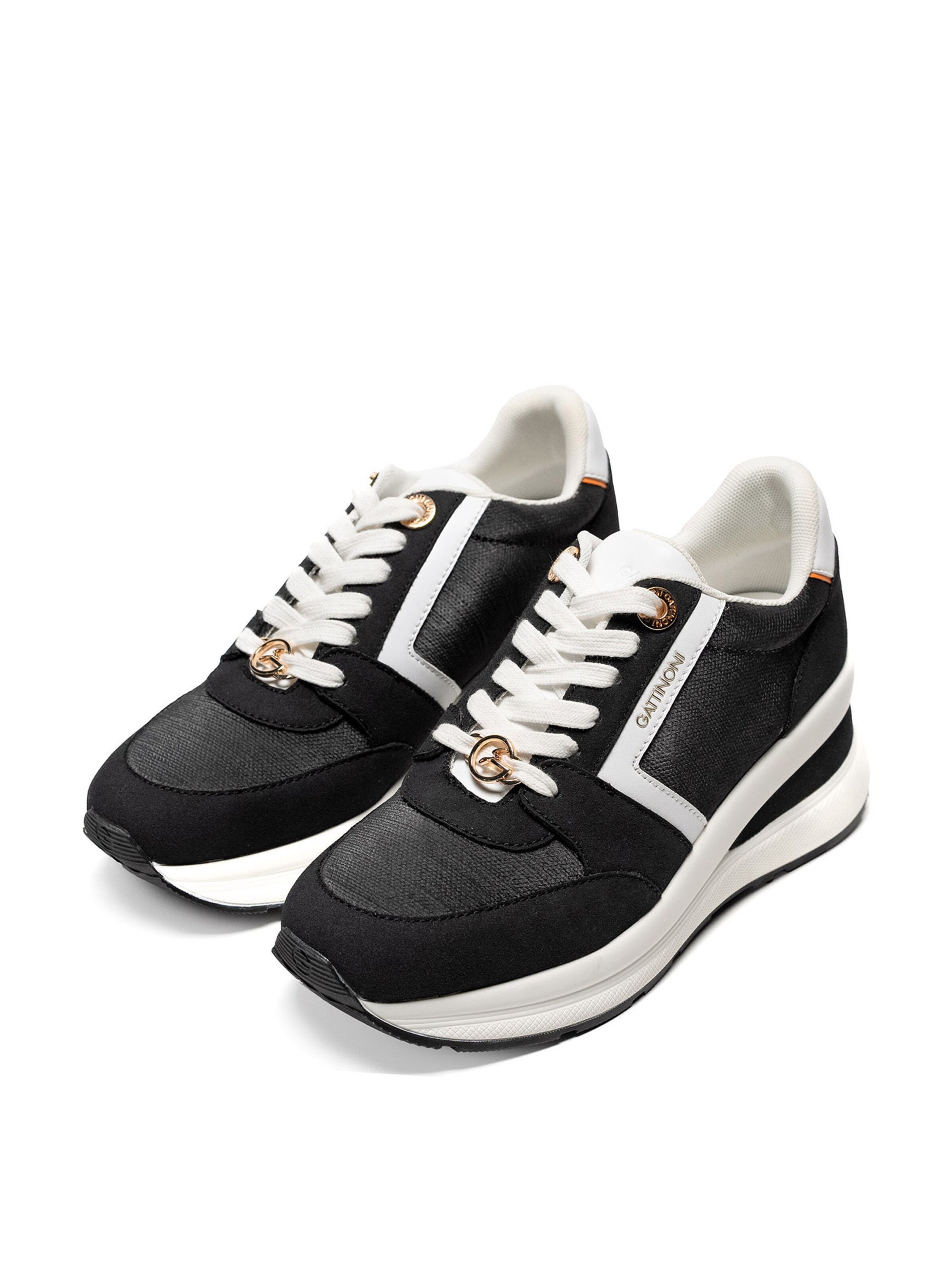 Gattinoni Platform trainers in Black