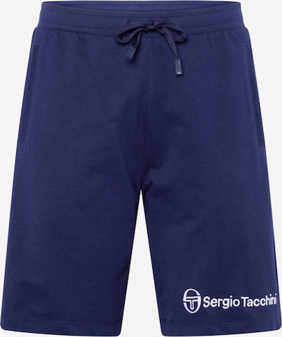 Sergio Tacchini Pantalon 'ASIS' en bleu marine / blanc, Vue avec produit