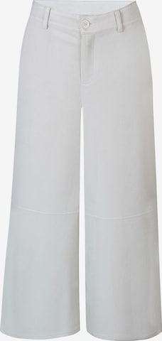 ze-ze Wide Leg Hose 'Carlota 057' in Beige: Vorderseite