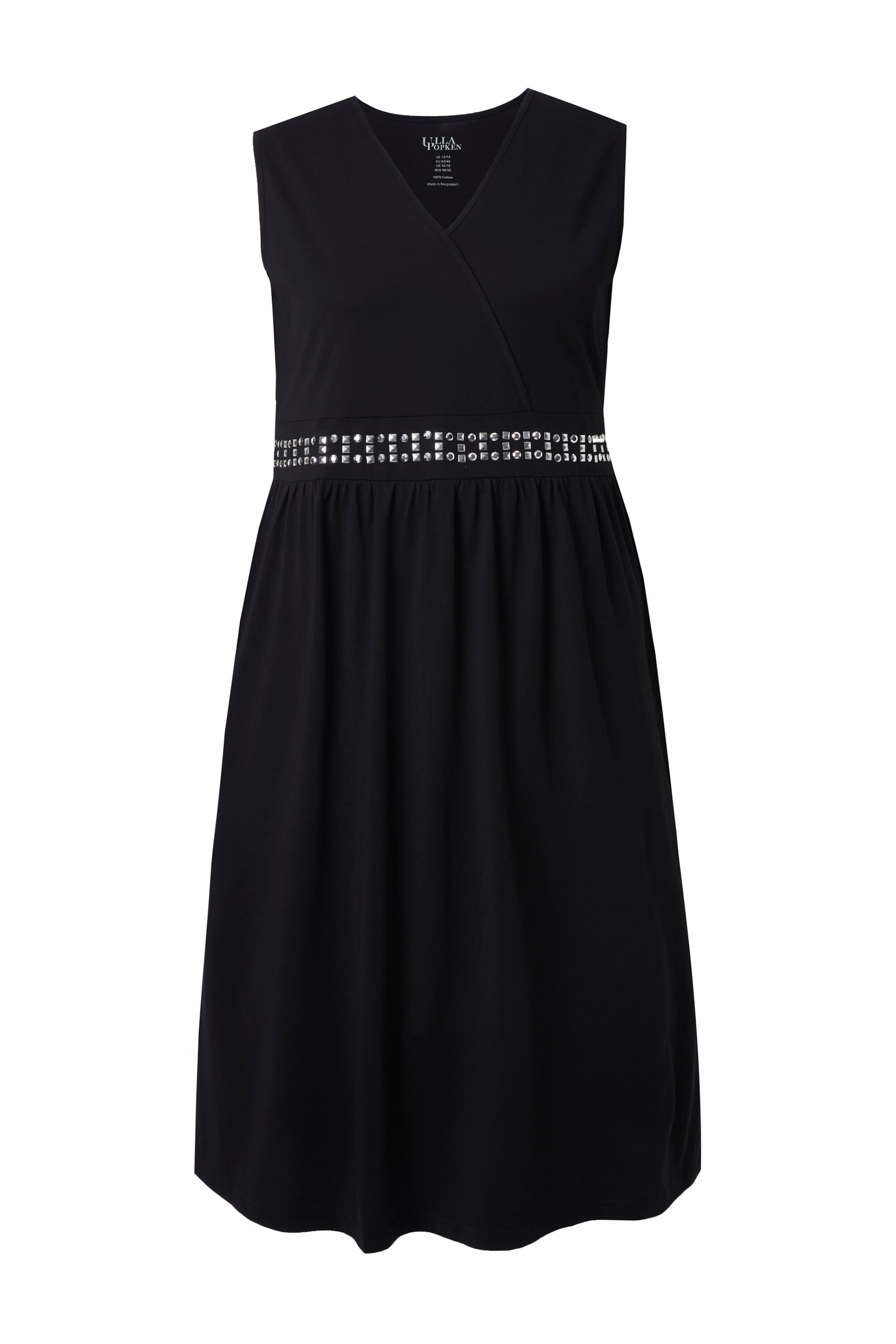 Ulla Popken Kleid in Schwarz: Vorderseite