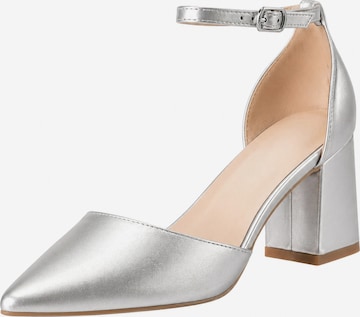 Escarpins Elara en argent : devant