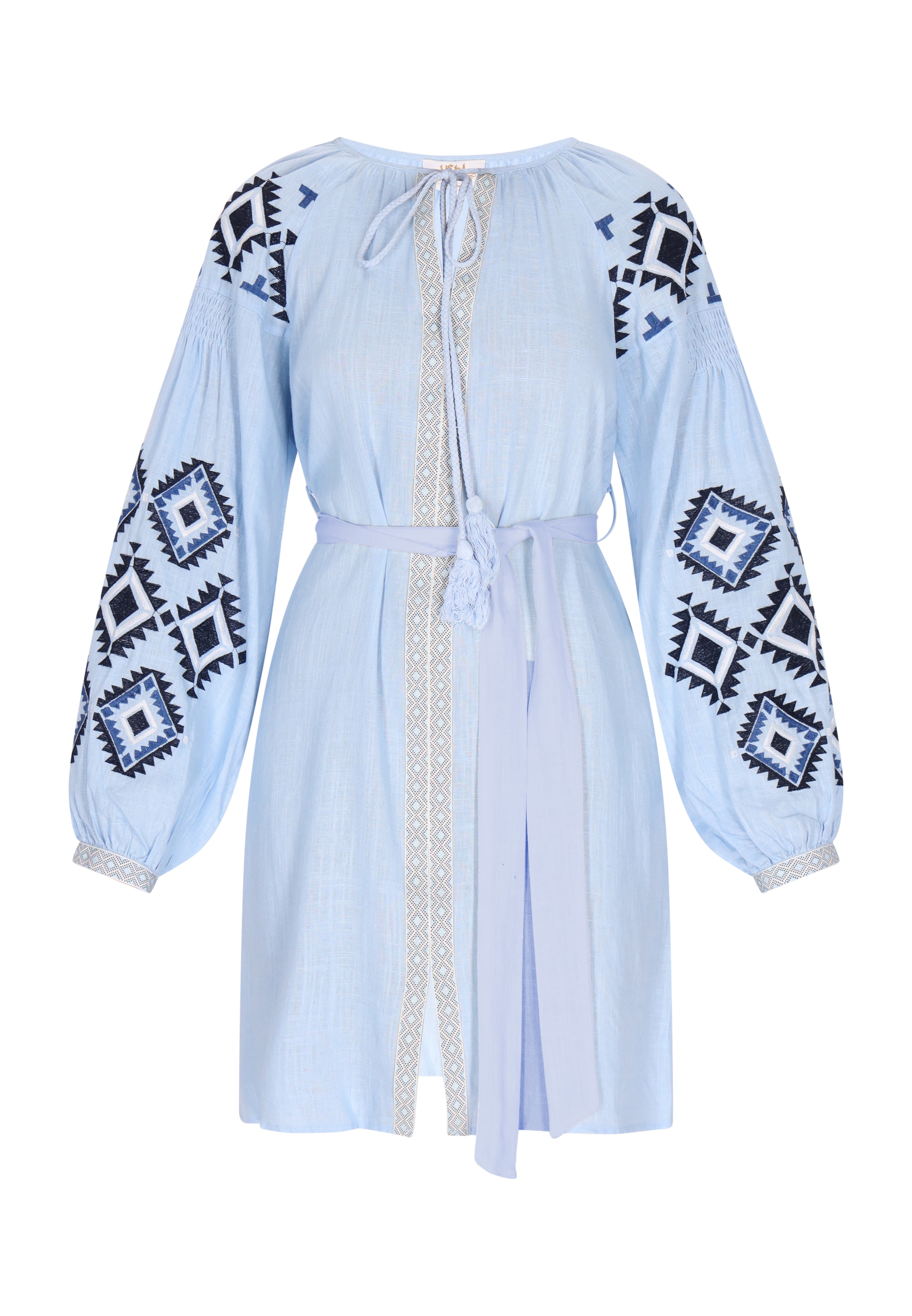 Rochie de vară de la usha FESTIVAL pe albastru: față