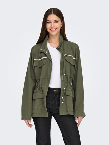 Veste mi-saison 'ONLDREW' ONLY en vert : devant
