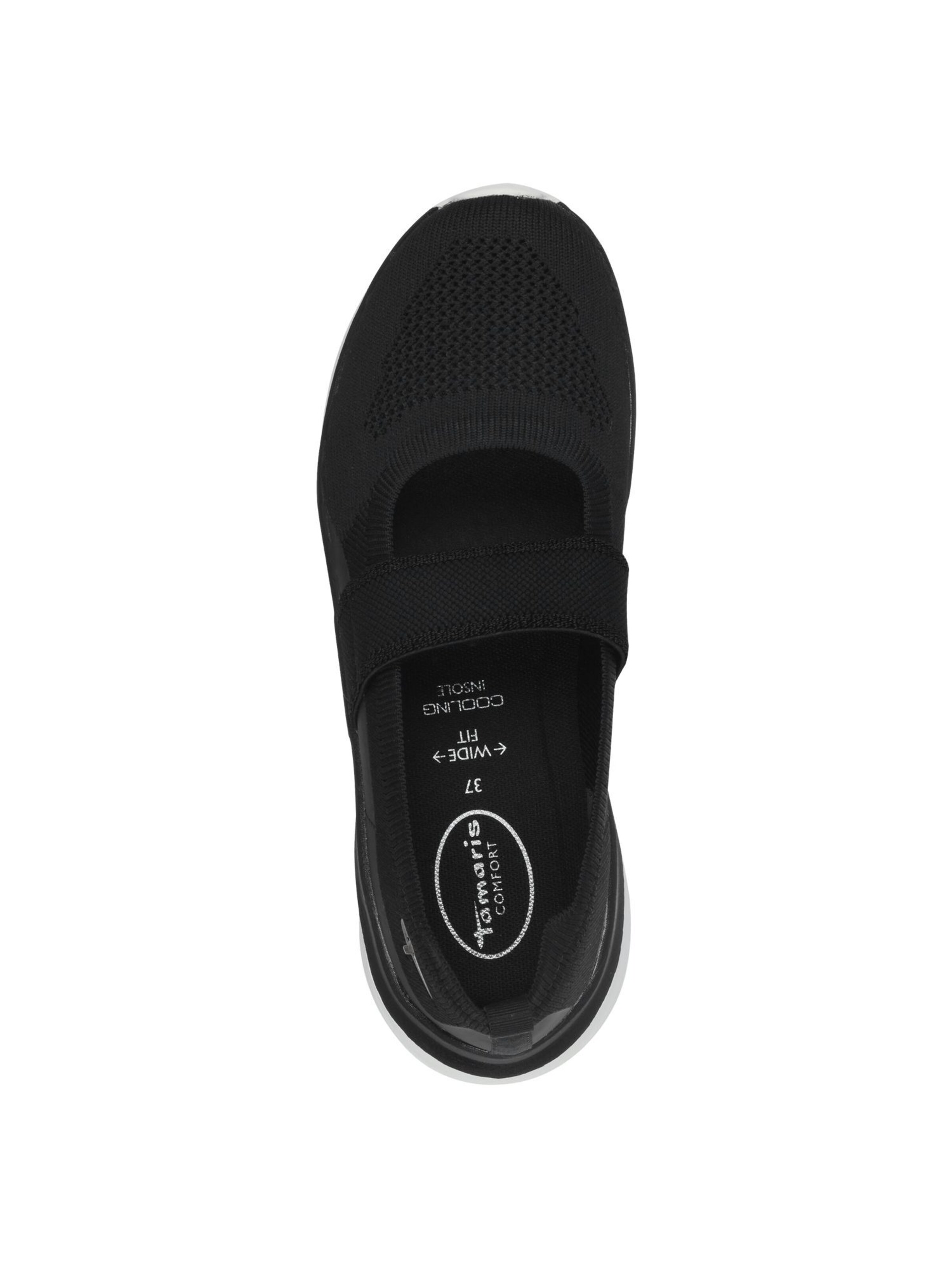 Ballerines à lanières Tamaris en noir