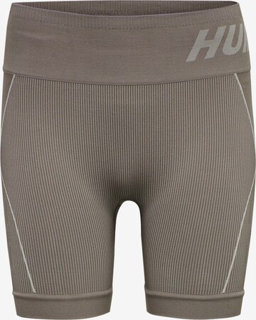 Hummel Skinny Spodnie sportowe 'Christel' w kolorze szary: przód