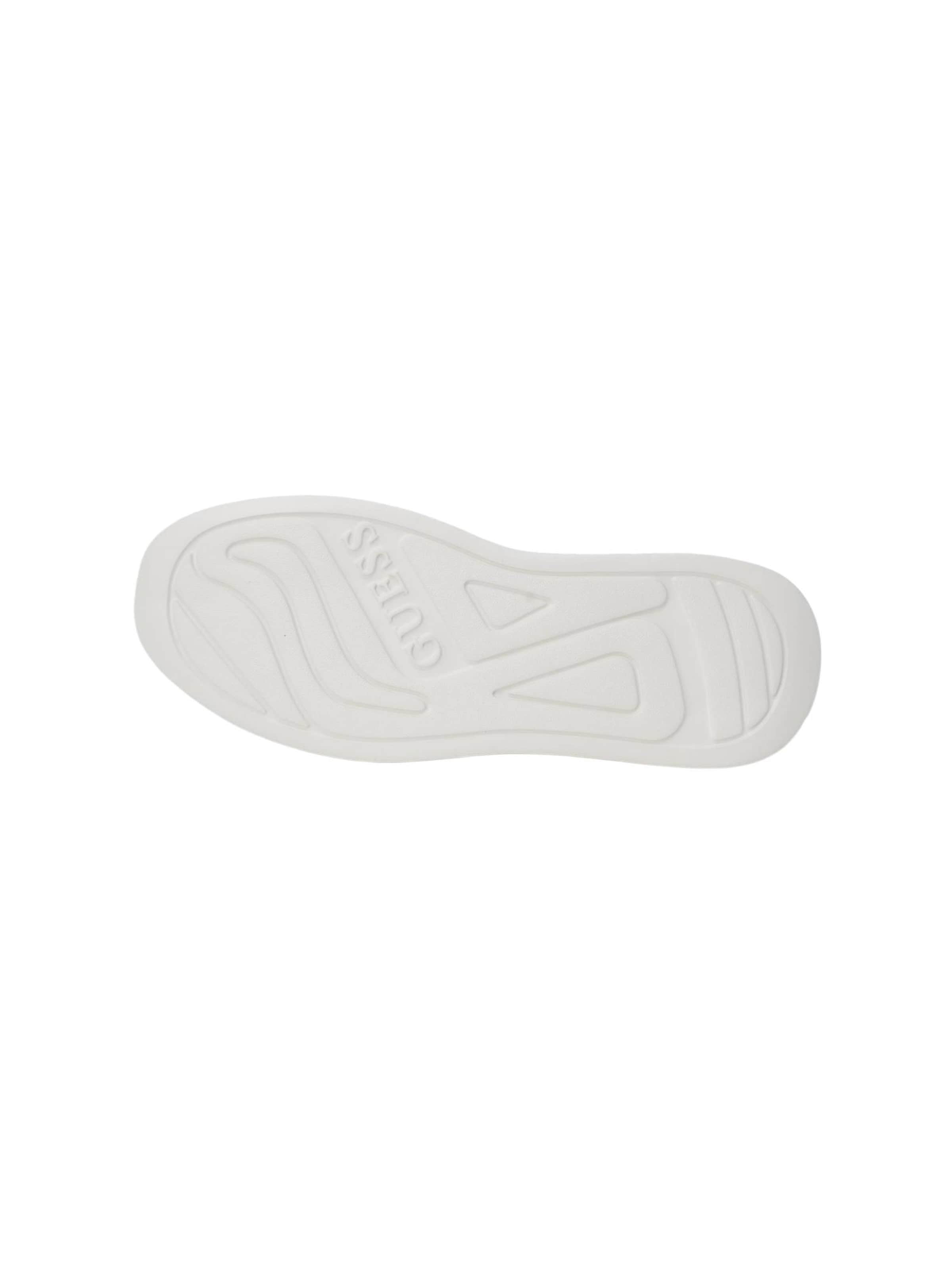 Sneaker bassa 'ELBA FMPVIB LEA12' di GUESS in bianco