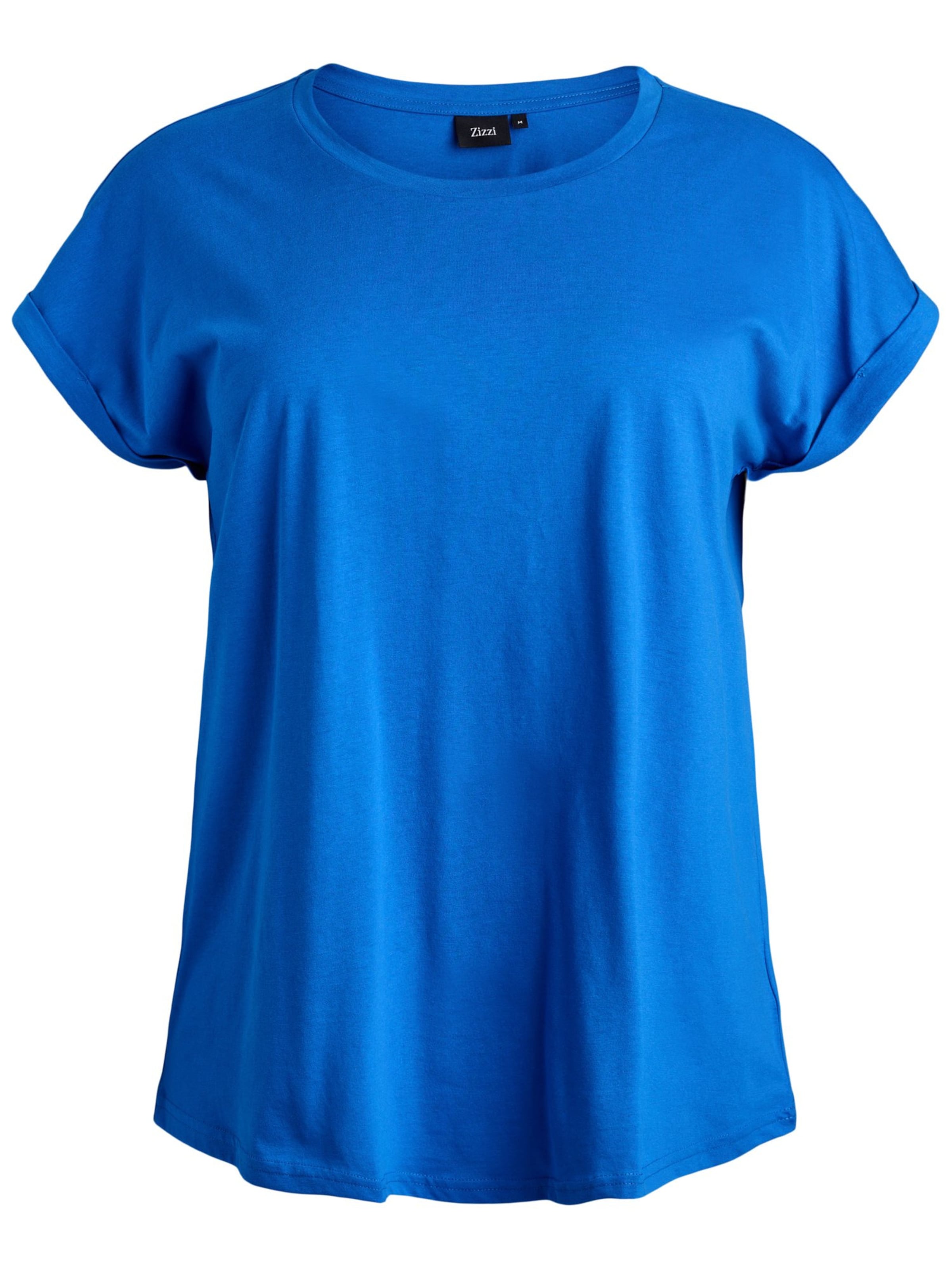 Zizzi Футболка 'Katja' в Синий: спереди