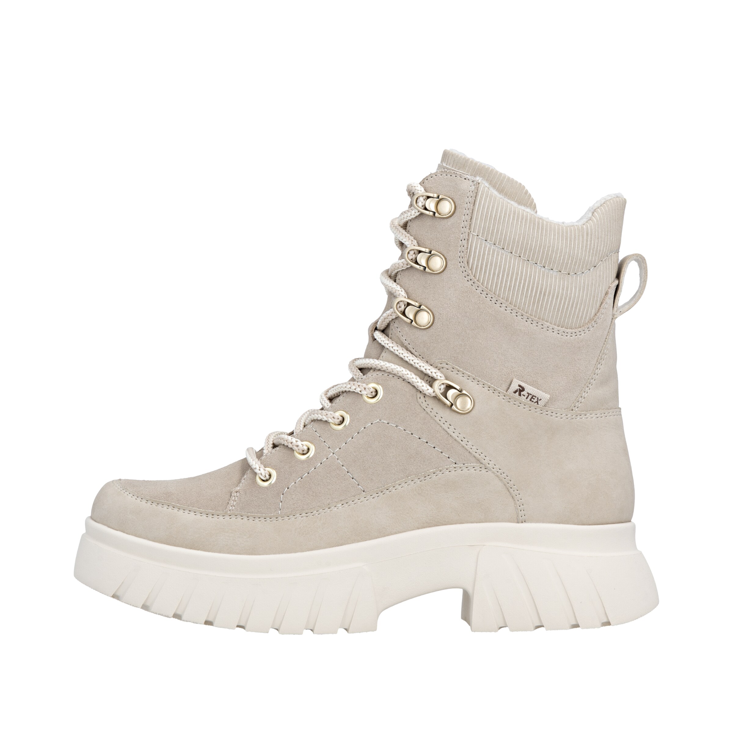 Rieker Sport Μποτάκι με κορδόνια σε μπεζ