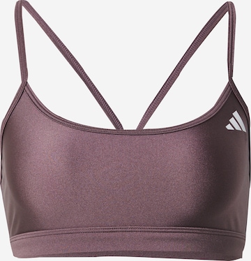 ADIDAS PERFORMANCE Спортен сутиен в лилав: отпред