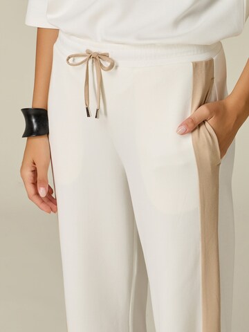 oltre - Ropa ancha Pantalón en blanco