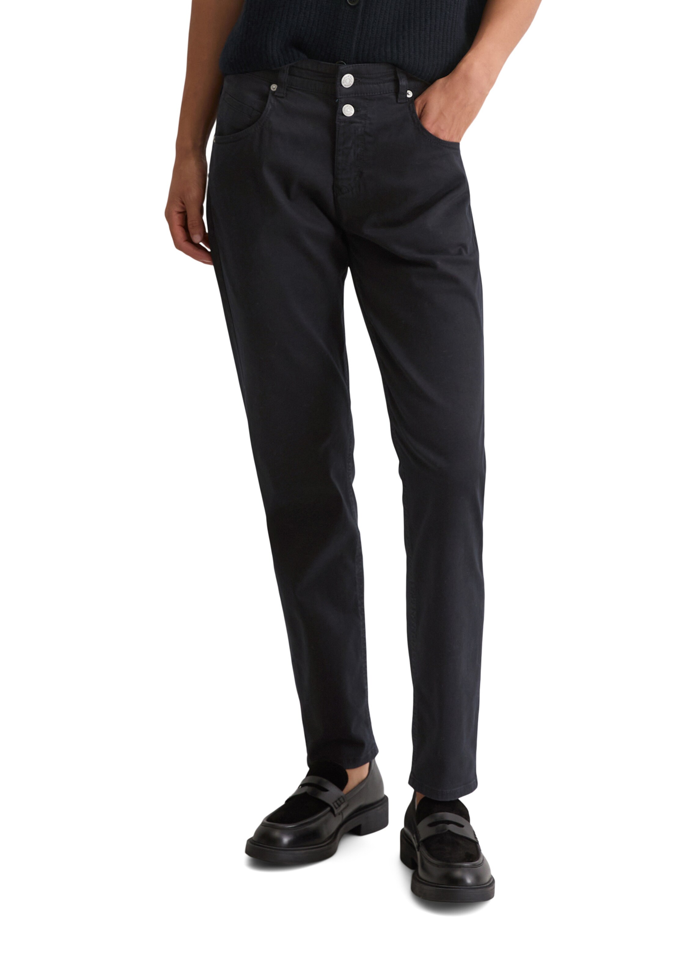 Marc O'Polo Loosefit Hose in Blau: Vorderseite