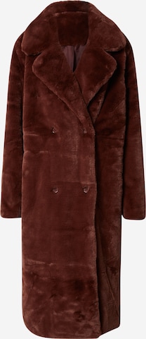 ABOUT YOU x Laura Giurcanu Between-Seasons Coat 'Amy' in Brown: front