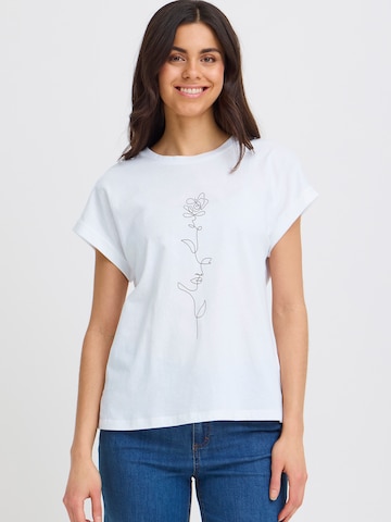 Maglietta 'FRGALI' di Fransa in bianco: frontale