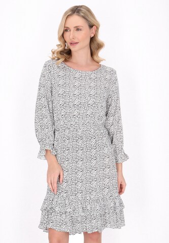 Usha Платье 'Fashion Look' в Белый: спереди