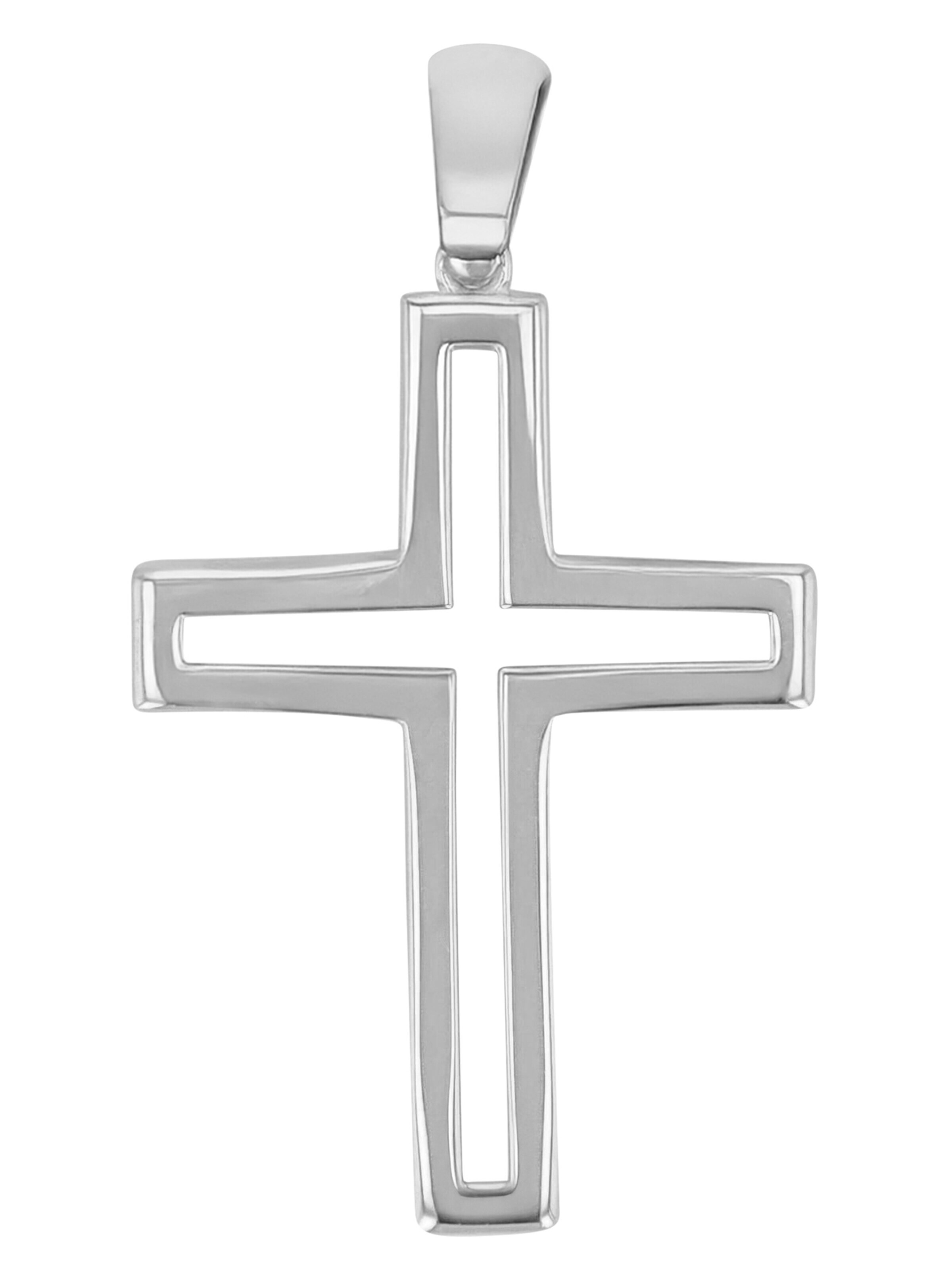 Akzent Pendant '"Elia" aus 925 Sterlingsilber, rhodiniert, langlebig' in Silver