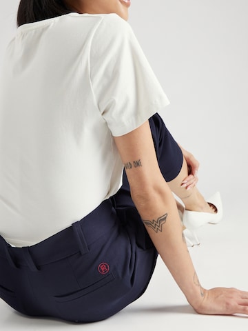 TOMMY HILFIGER Slimfit Kalhoty s puky – modrá