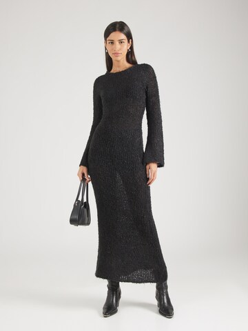 Abito in maglia di TOPSHOP in nero: frontale