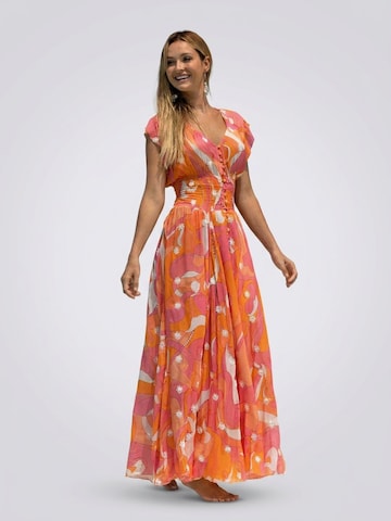 Abito 'Robe Longue Scarlett' di Miss June in arancione