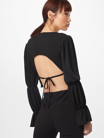 Missguided Shirt in Schwarz