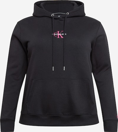 Felpa Calvin Klein Jeans Curve di colore rosa / nero / bianco, Visualizzazione prodotti