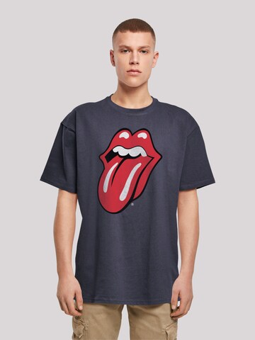 F4NT4STIC Shirt 'The Rolling Stones' in Blauw: voorkant