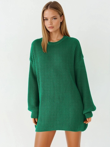 Pullover extra large di My fashion in verde: frontale