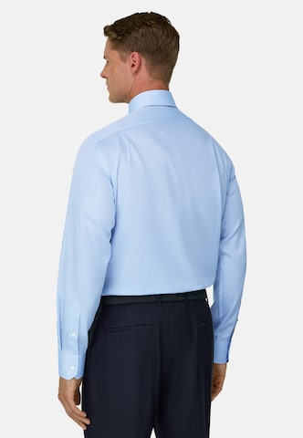 Coupe regular Chemise Boggi Milano en bleu