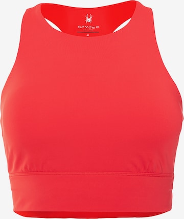 Bustino Reggiseno sportivo di Spyder in rosso: frontale