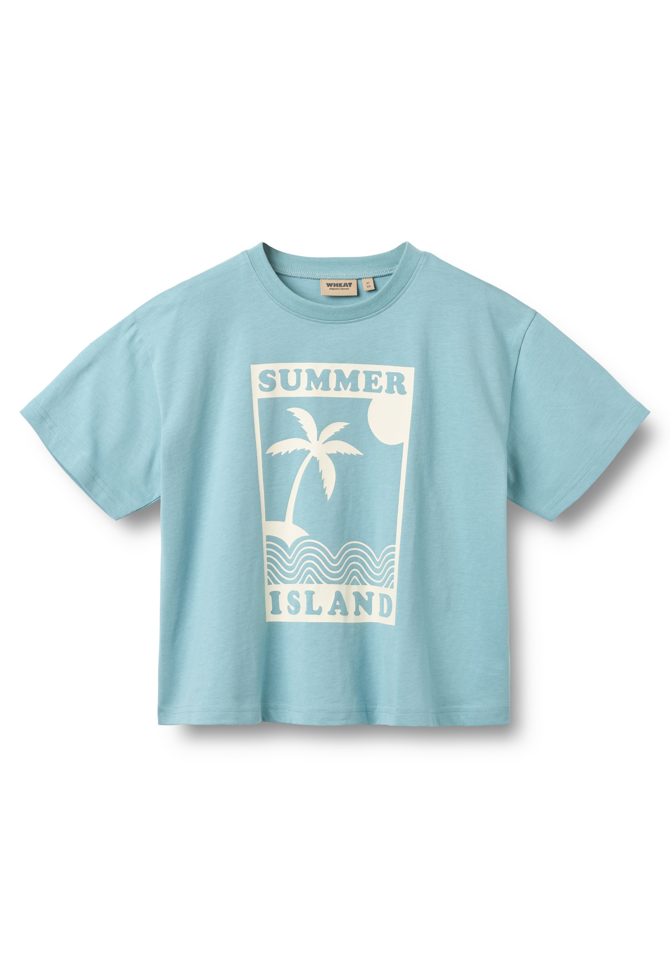WHEAT - Camiseta 'S/S Petri' en azul: frente