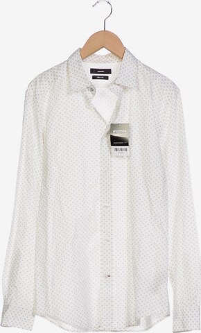 DIESEL Button Up Shirt in M in White: front