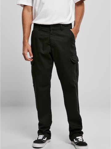Urban Classics - regular Pantalón cargo en negro: frente